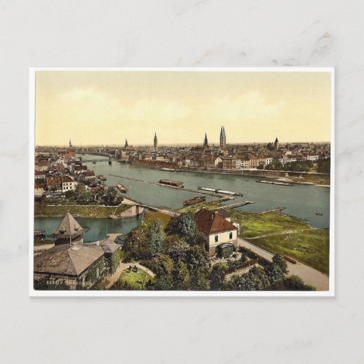 Carte Postale Vue générale, Brême, Allemagne classique Photochro (Devant)