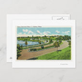 Carte Postale Vue générale de Baxter Blvd, route no 1 (Devant / Derrière)