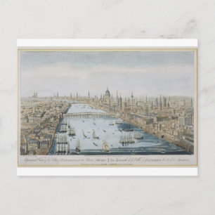 Carte Postale Vue générale de la ville de Londres et de la riviè