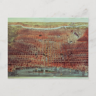 Carte Postale Vue générale de Philadelphie, 1875