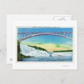 Carte Postale Vue générale des chutes et de l'arc-en-ciel (Devant / Derrière)