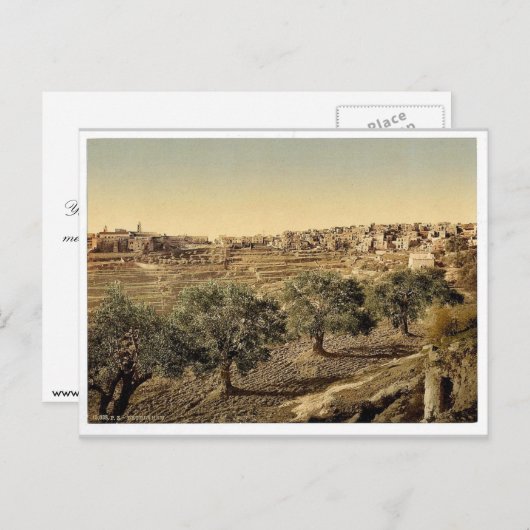 Carte Postale Vue générale du puits de David, Bethléem, Saint (Devant / Derrière)