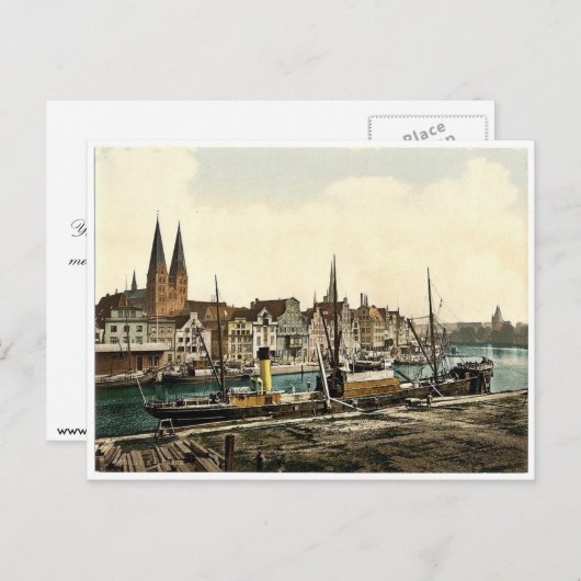 Carte Postale Vue générale, Lubeck, Allemagne classique Photochr (Devant / Derrière)
