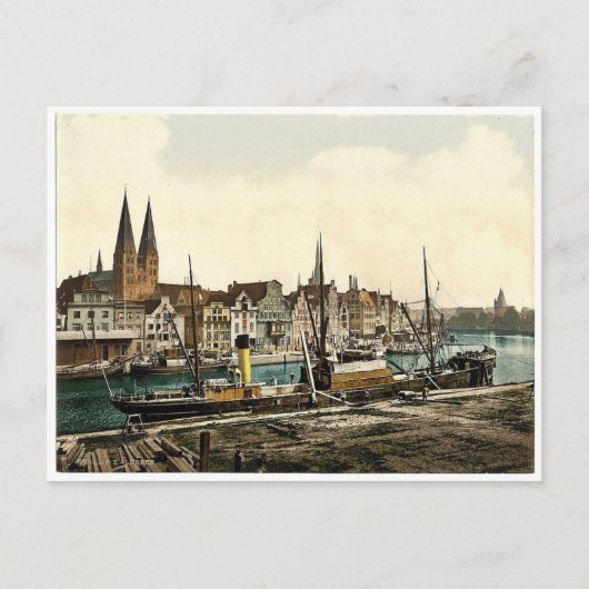 Carte Postale Vue générale, Lubeck, Allemagne classique Photochr (Devant)