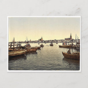 Carte Postale Vue générale, Rostock, Mecklenburg-Schwern, allema