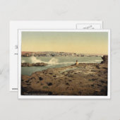 Carte Postale Vue générale, Sidon, Terre Sainte, (c.-à-d. Liban) (Devant / Derrière)