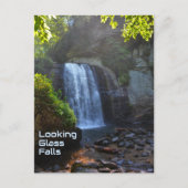 Carte Postale Vue Glass Falls Blue Ridge Mountains Cascade (Devant)
