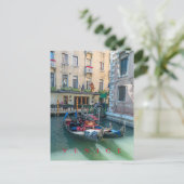 Carte postale vue gondolas de Venise (Debout devant)