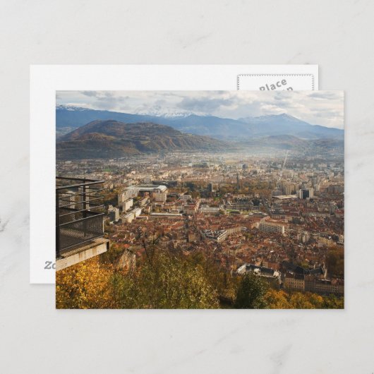 Carte Postale Vue Grenoble (Devant / Derrière)