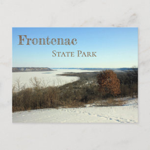 Carte Postale Vue hivernale du lac Pepin à Frontelac SP, MN