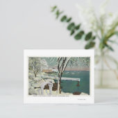 Carte Postale Vue hivernale du port de Marblehead (Debout devant)