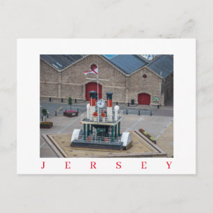 Carte postale vue horloge à vapeur Jersey