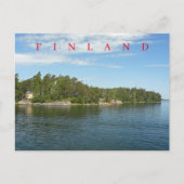 Carte postale vue île finlandaise (Devant)