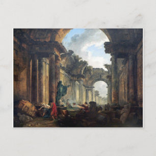 Carte Postale Vue imaginaire de la Grande Galerie du Louvre