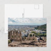 Carte Postale Vue imprenable sur Athènes (Devant / Derrière)
