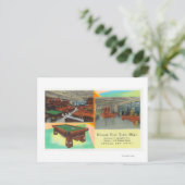 Carte Postale Vue intérieure de la table de billard Newark (Debout devant)