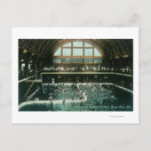 Carte Postale Vue intérieure du pavillon de baignade (Devant)