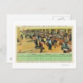 Carte Postale Vue intérieure du Sunset Bowling Center (Devant / Derrière)