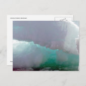 Carte Postale Vue intérieure d'un berg de glace fondante (Devant / Derrière)