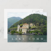 Carte postale vue lac de Côme Isola Comacina (Devant / Derrière)