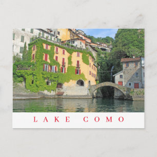 Carte postale vue lac de Côme Nesso