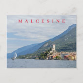 Carte postale vue lac de Garde Malcesine (Devant)