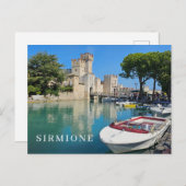 Carte postale vue lac de Garde Sirmione (Devant / Derrière)