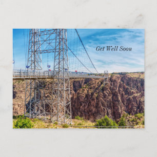 Carte postale "Vue latérale du pont Royal Gorge" :