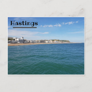 Carte Postale Vue le long de la plage d'Hastings