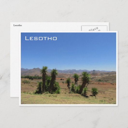 Carte Postale vue lesotho (Devant / Derrière)