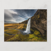 Carte Postale Vue magnifique du paysage de Seljalandsfoss (Devant)