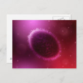 Carte Postale Vue Microscopique De Samllpox 1 (Devant / Derrière)