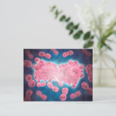 Carte Postale Vue Microscopique D'Un Groupe De Cellules Leucémiq (Debout devant)