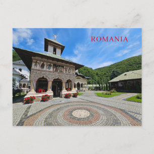 Carte postale vue monastère de Roumanie