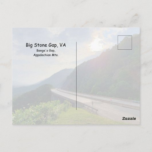 Carte Postale Vue montagne (Dos)