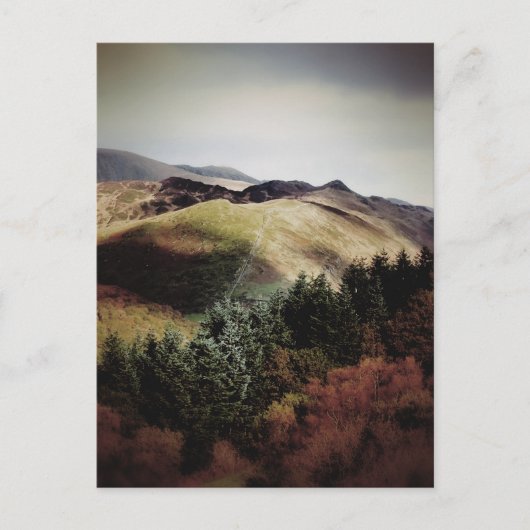 CARTE POSTALE VUE MONTAGNE SUR LES WALES (Devant)