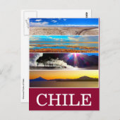 Carte Postale vue naturelle sur le chili (Devant / Derrière)