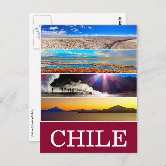 Carte Postale vue naturelle sur le chili (Devant / Derrière)