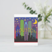 Carte Postale Vue nocturne de l'horizon de Houston (Debout devant)