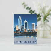 Carte Postale Vue nocturne de Oklahoma City (Debout devant)