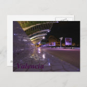 Carte Postale Vue nocturne de Valence (Devant / Derrière)