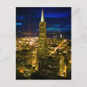 Carte Postale Vue nocturne sur San Francisco. (Devant)