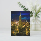Carte Postale Vue nocturne sur San Francisco. (Debout devant)