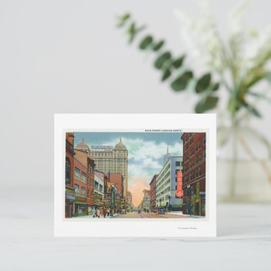 Carte Postale Vue nord de Main Street (Debout devant)