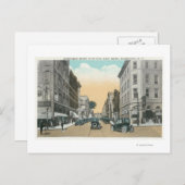 Carte Postale Vue nord de Washington Street depuis la Cour (Devant / Derrière)