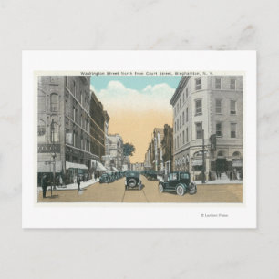 Carte Postale Vue nord de Washington Street depuis la Cour