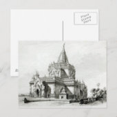 Carte Postale Vue nord-est du temple de Gaudapalen à Pagan (Devant / Derrière)
