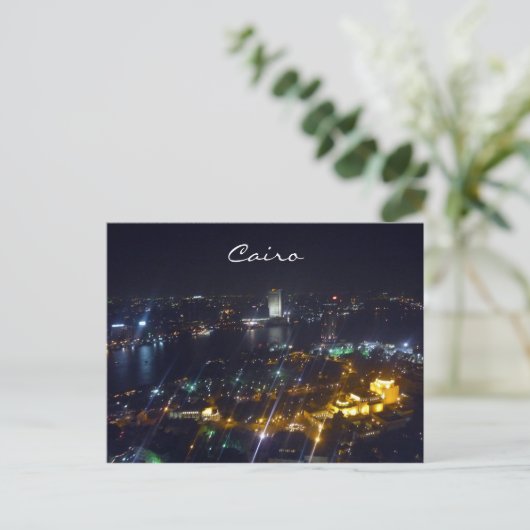 Carte Postale vue nuit caire (Debout devant)