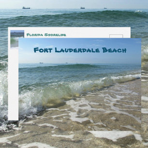 Carte Postale Vue océanique de la plage de Fort Lauderdale