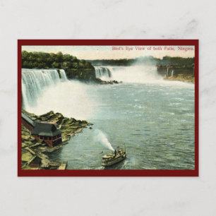 Carte Postale Vue Oiseau, Niagara Falls Vintage